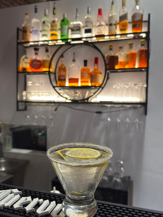 Signature cocktail at the bar